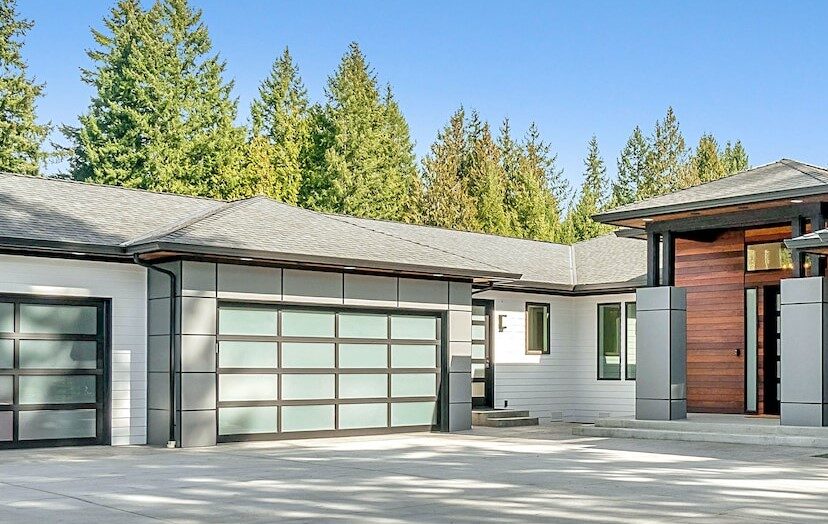 Glass garage doors