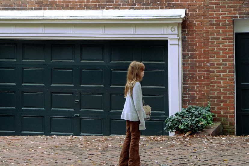 black garage doors