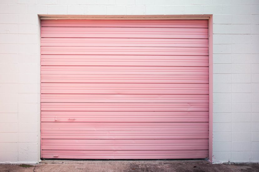 Steel garage door